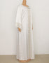Dubai Maxi Abaya with African Print and Gold Beading